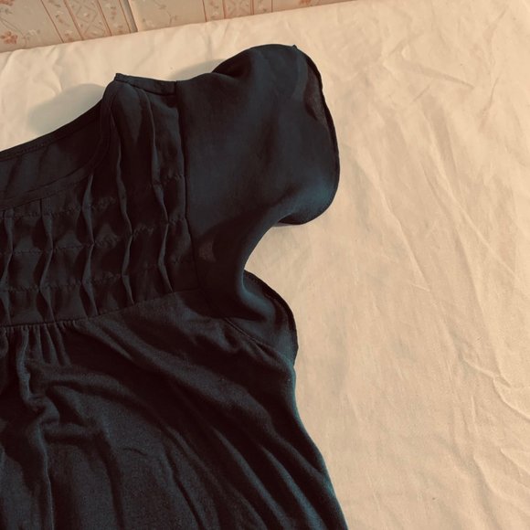 Merona Medium Blue Short Sleeve Square Neck Top Size XS - Picture 4 of 9